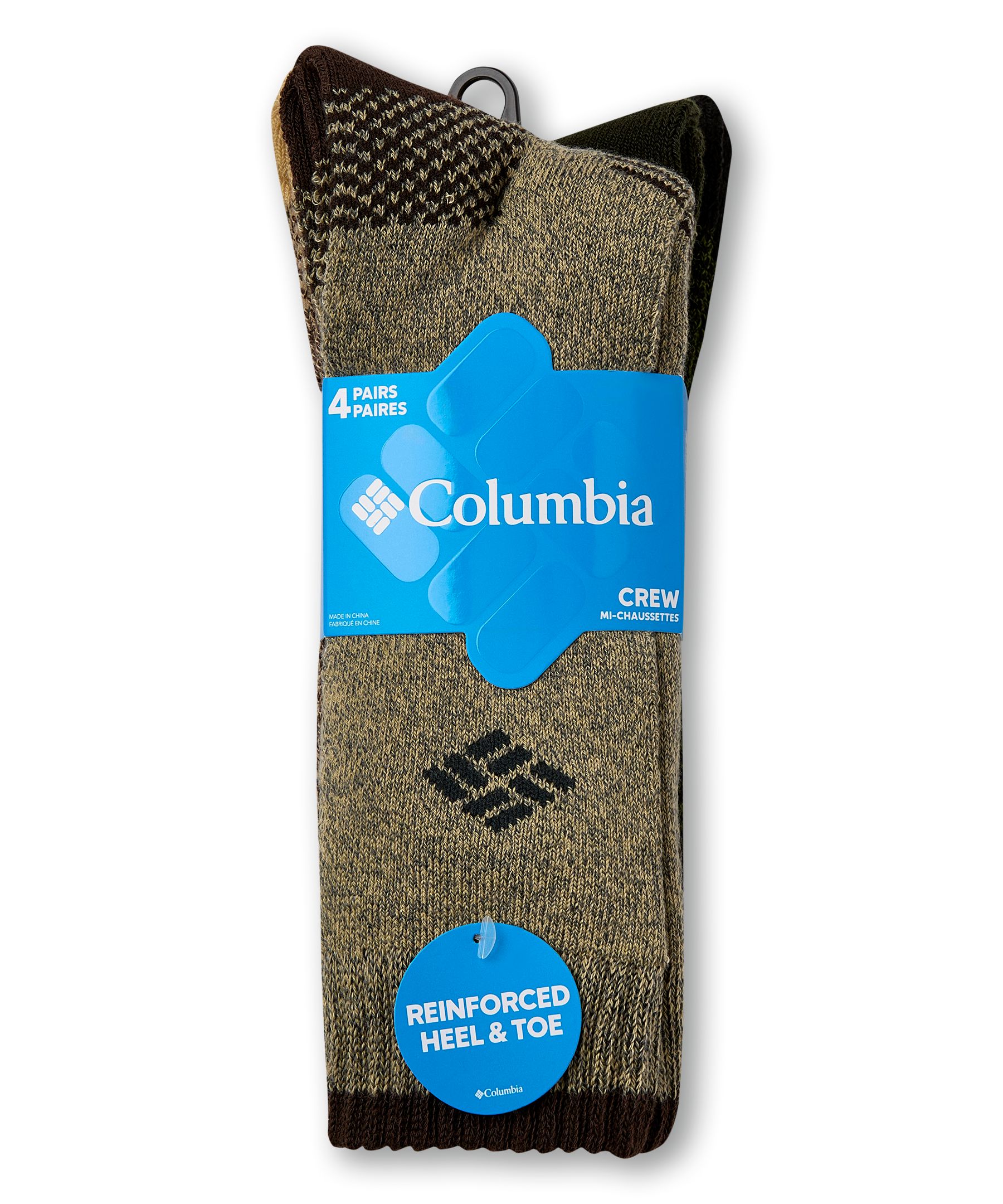 Columbia Men's 4pk Moisture Control Full Cushion Socks