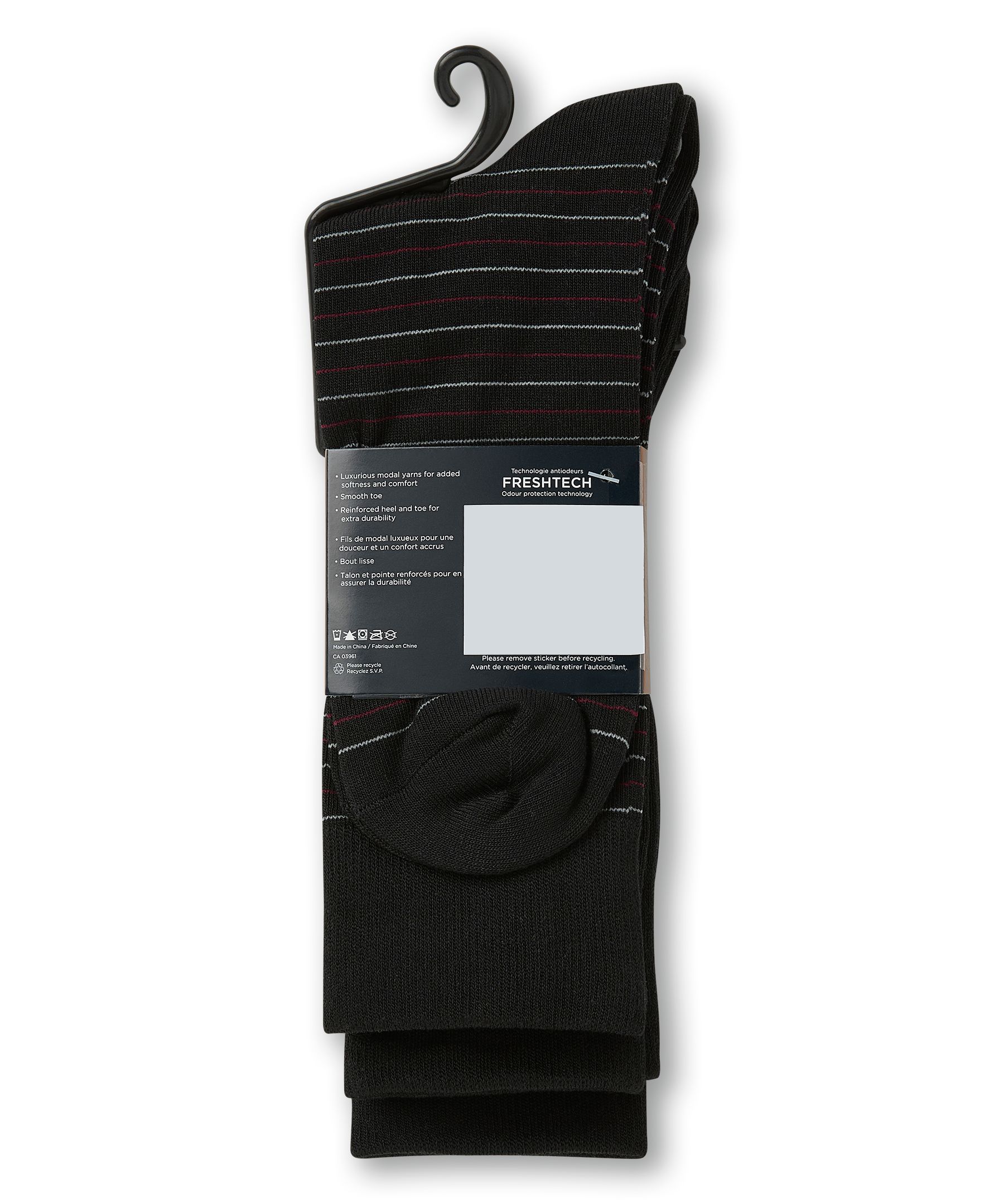 Mi-chaussettes décontractées Denver Hayes, paquet de 3&nbsp;paires, 1 acheté, 1 offert