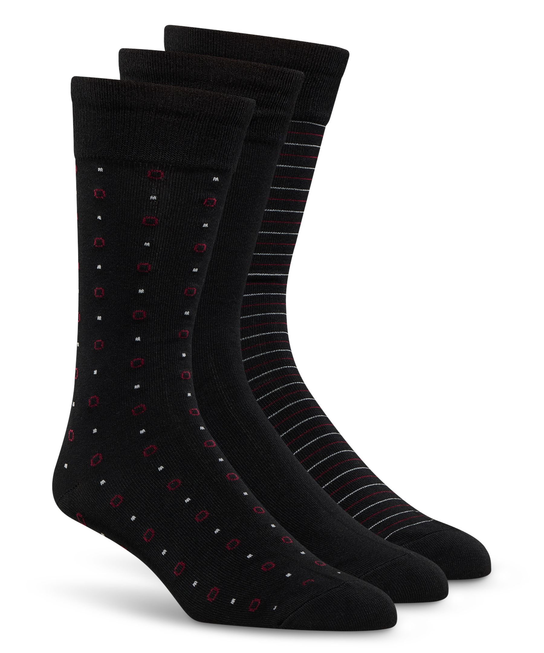 Mi-chaussettes décontractées Denver Hayes, paquet de 3&nbsp;paires, 1 acheté, 1 offert