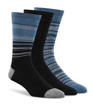 Mi-chaussettes décontractées Denver Hayes, paquet de 3&nbsp;paires, 1 acheté, 1 offert