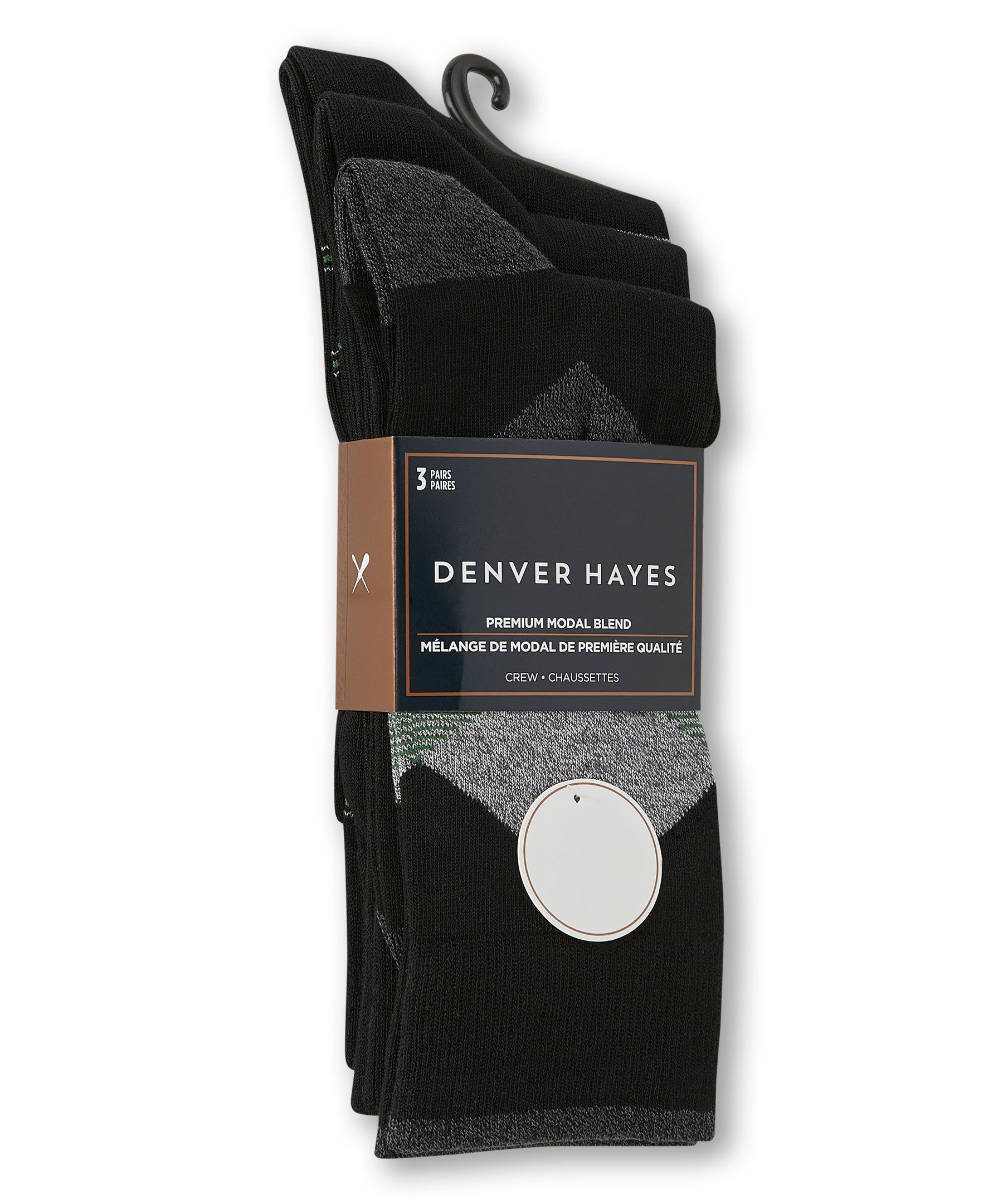 Denver Hayes 3-Pack BOGO Casual Crew Socks
