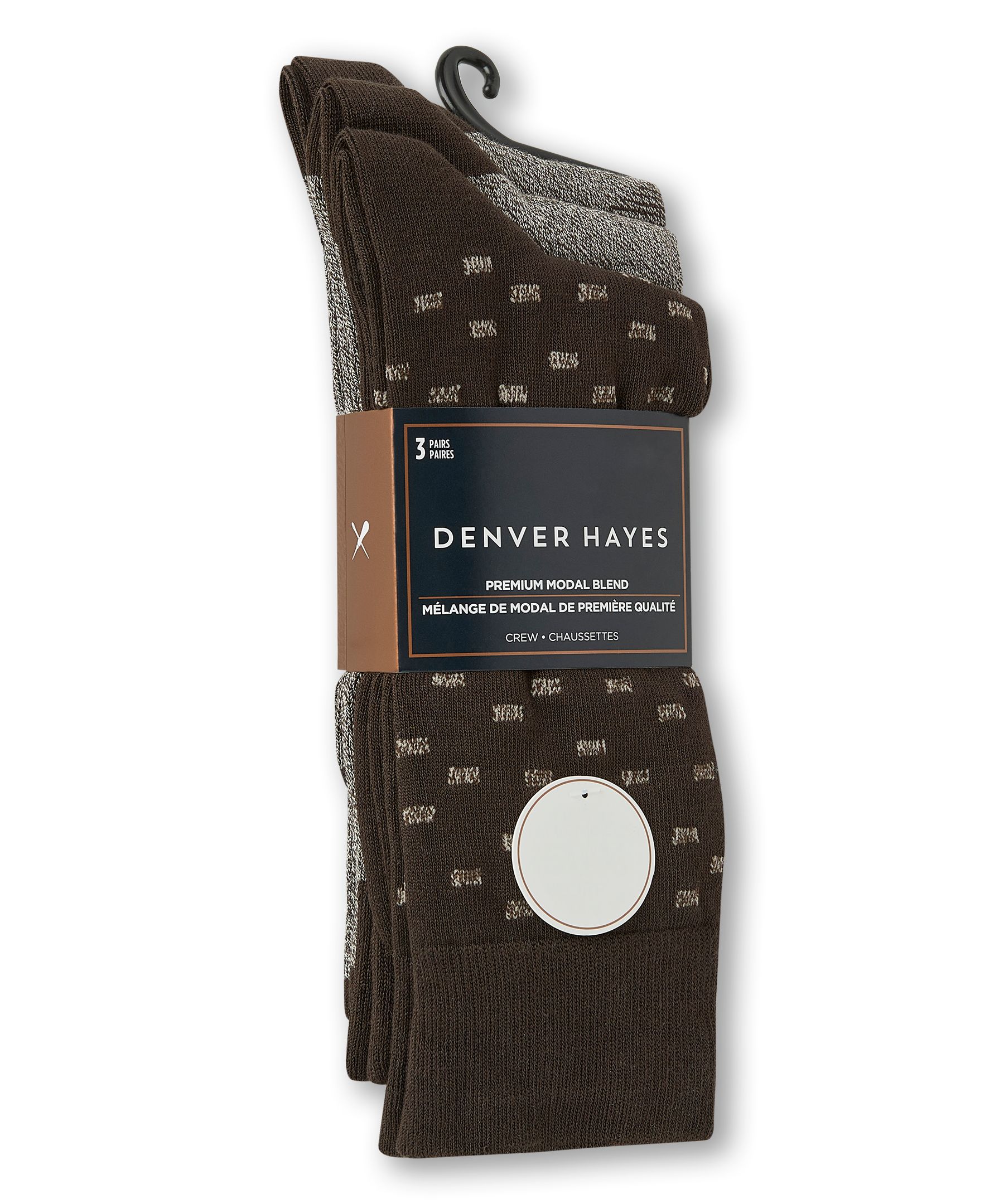 Denver Hayes 3-Pack BOGO Casual Crew Socks