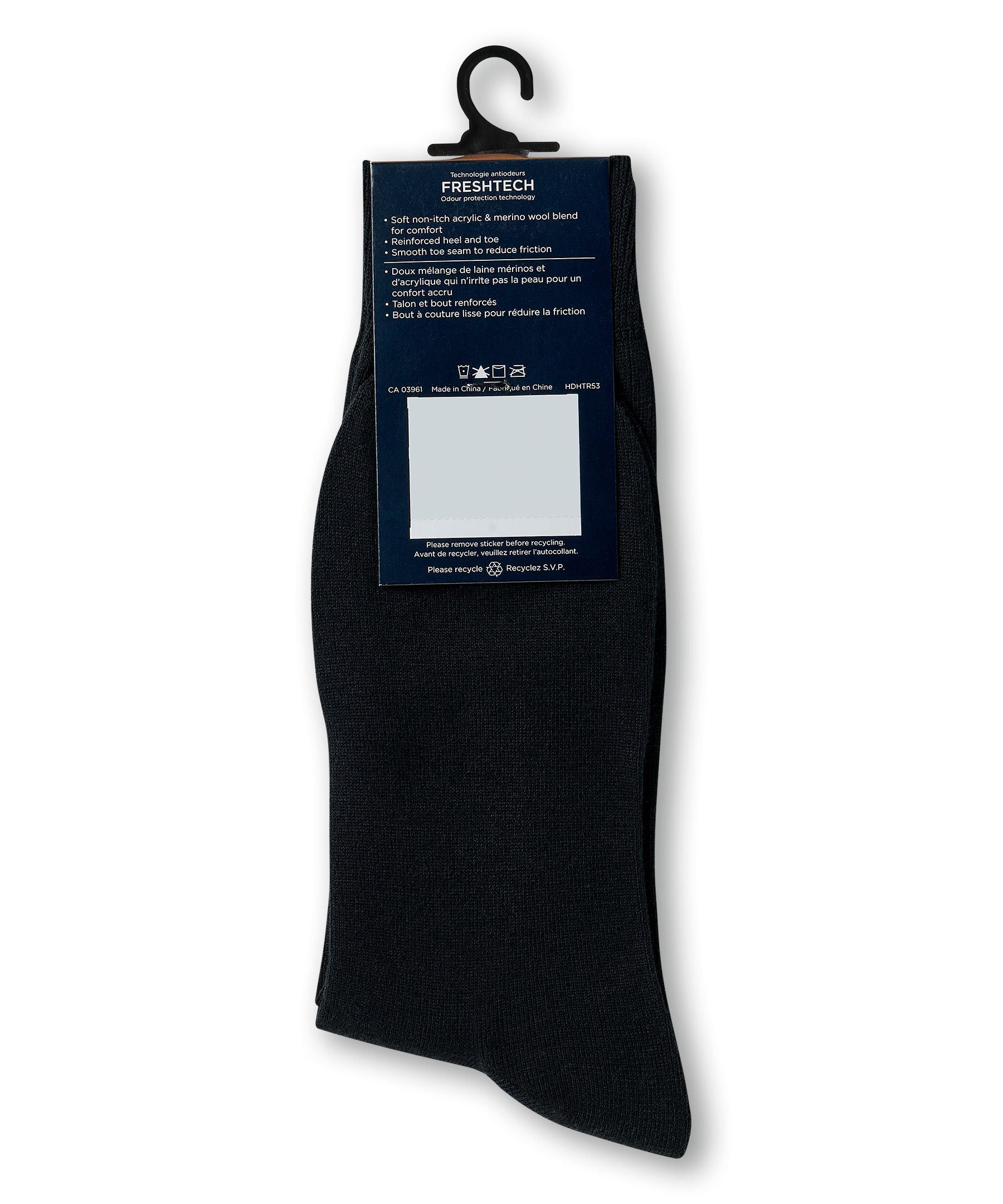 Denver Hayes Men's Wool Blend Casual Socks