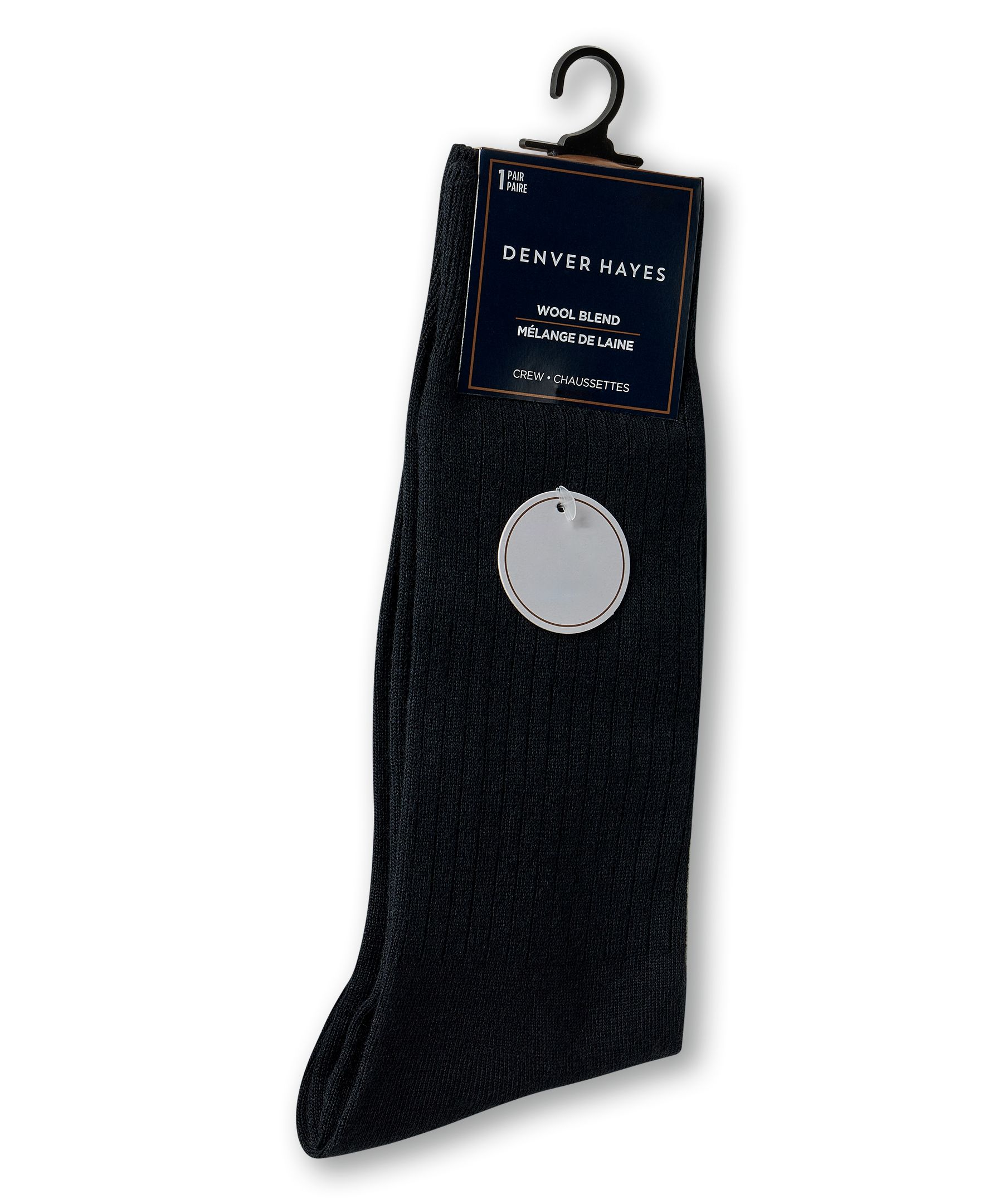 Denver Hayes Men's Wool Blend Casual Socks