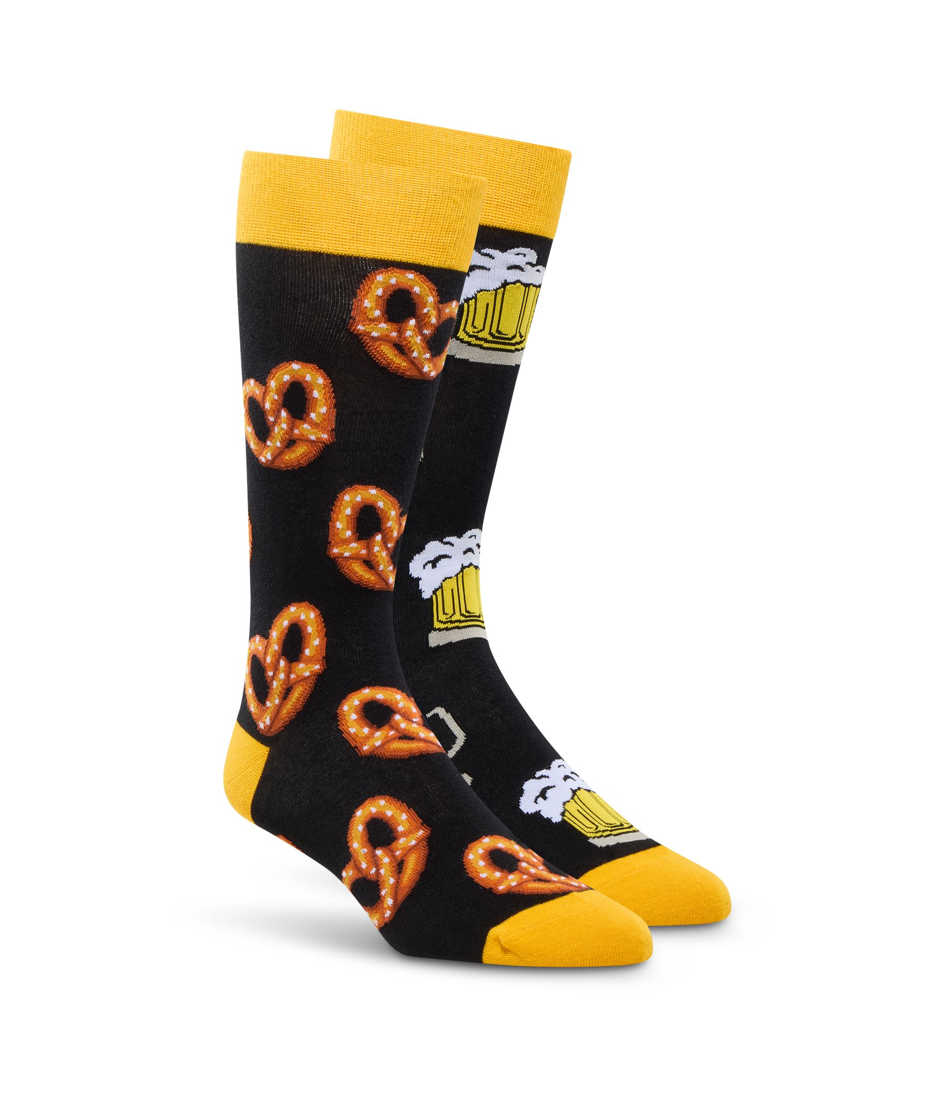 Denver Hayes Men's Novelty Miss Match Pattern Casual Socks