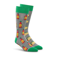 Denver Hayes Men's Novelty Miss Match Pattern Casual Socks