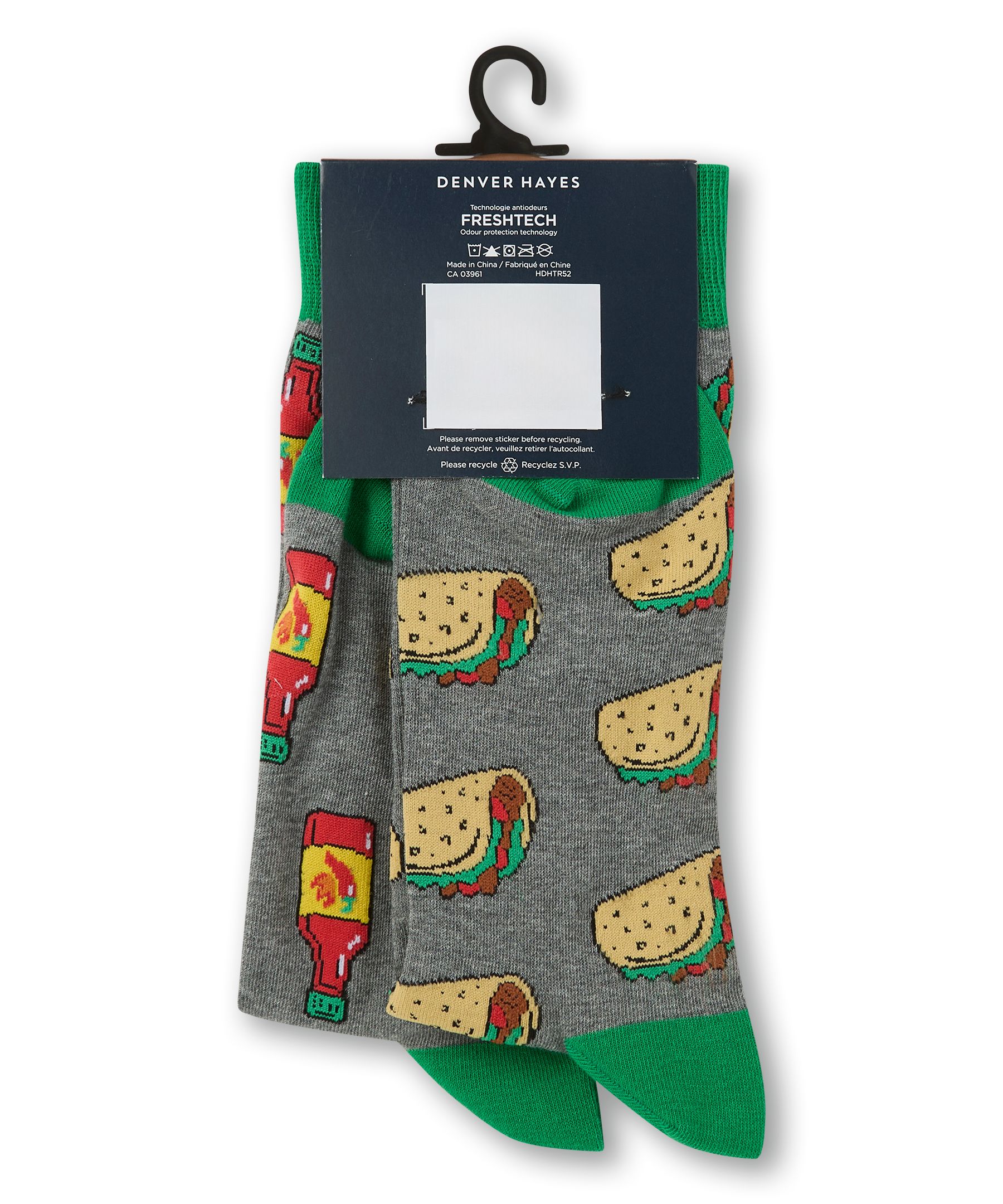 Chaussettes décontractées à motif fantaisie pour hommes, Miss Match, Denver Hayes
