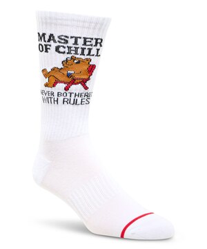 Chaussettes décontractées blanches à motif fantaisie pour hommes, Denver Hayes
