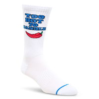 Chaussettes décontractées blanches à motif fantaisie pour hommes, Denver Hayes Front_Angled_Right