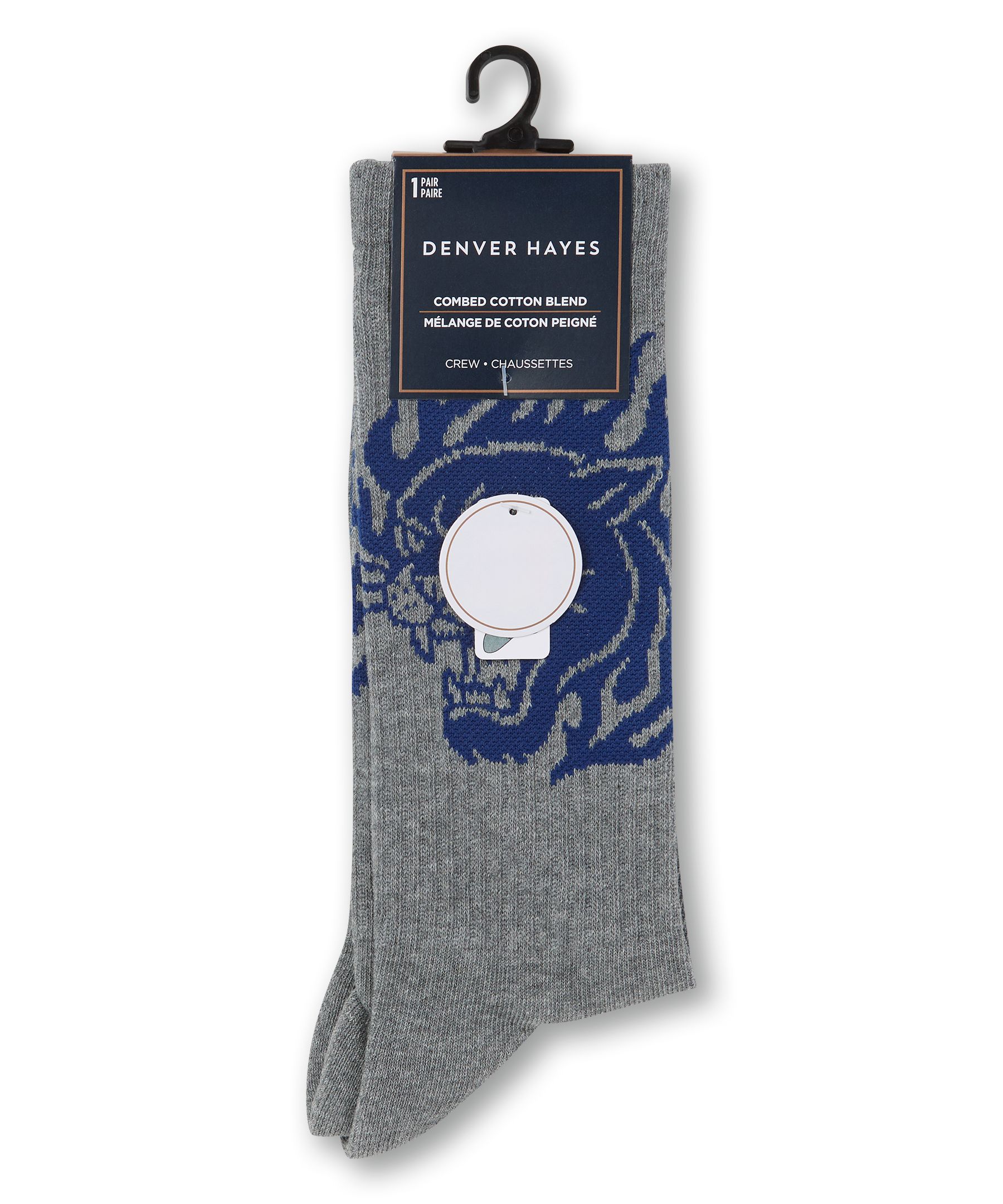 Denver Hayes Men's Novelty Image Casual Socks
