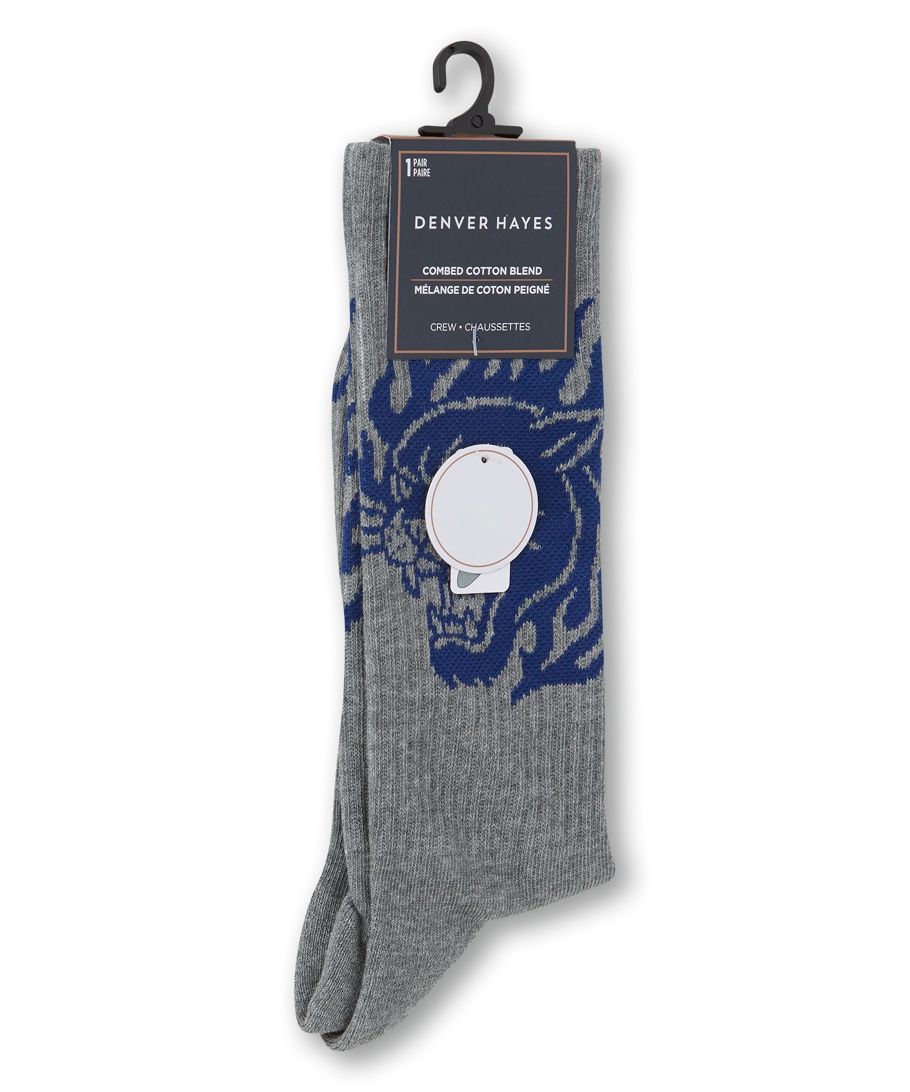 Denver Hayes Men's Novelty Image Casual Socks