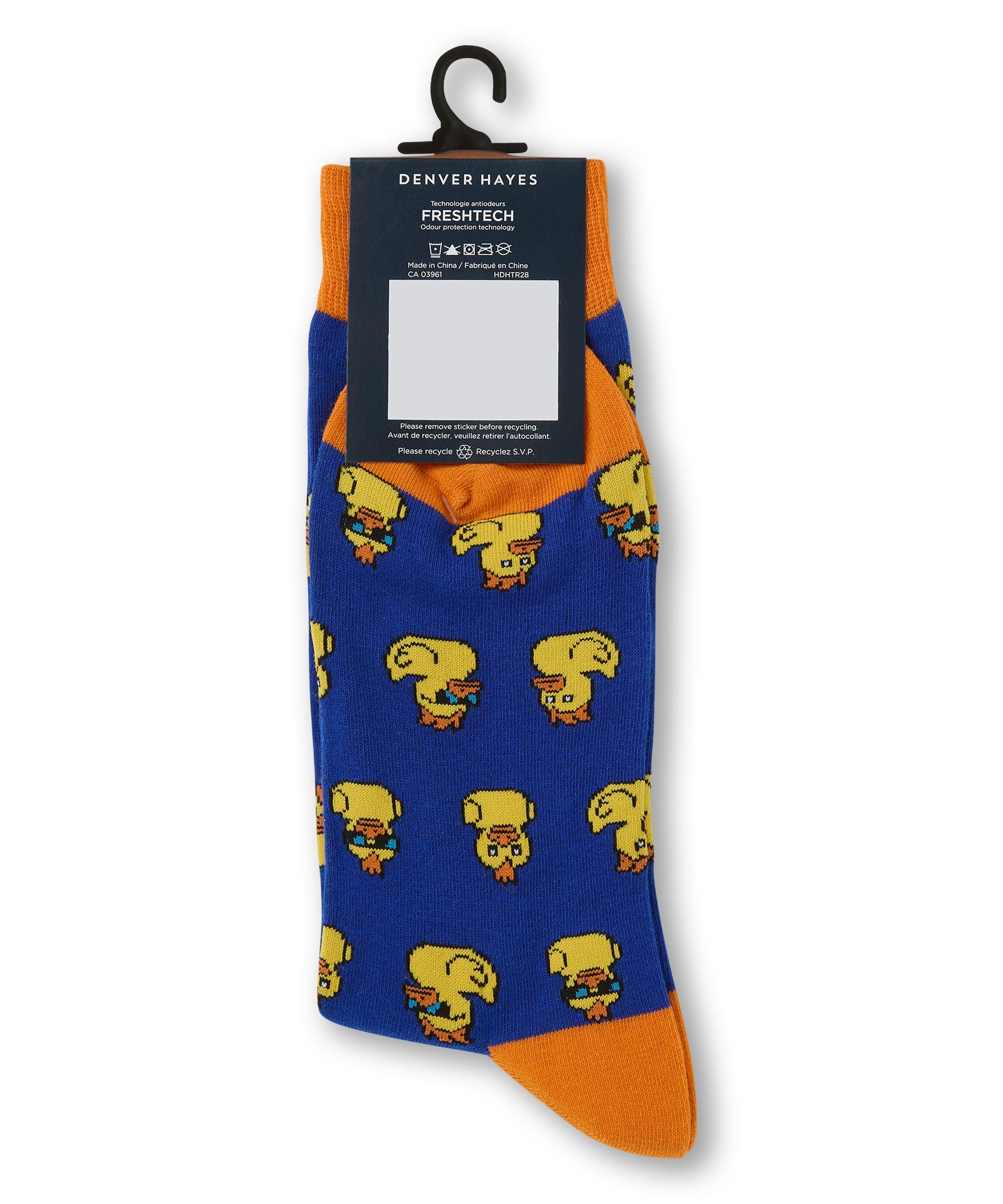 Denver Hayes Men's Novelty Mini Pattern Casual Socks