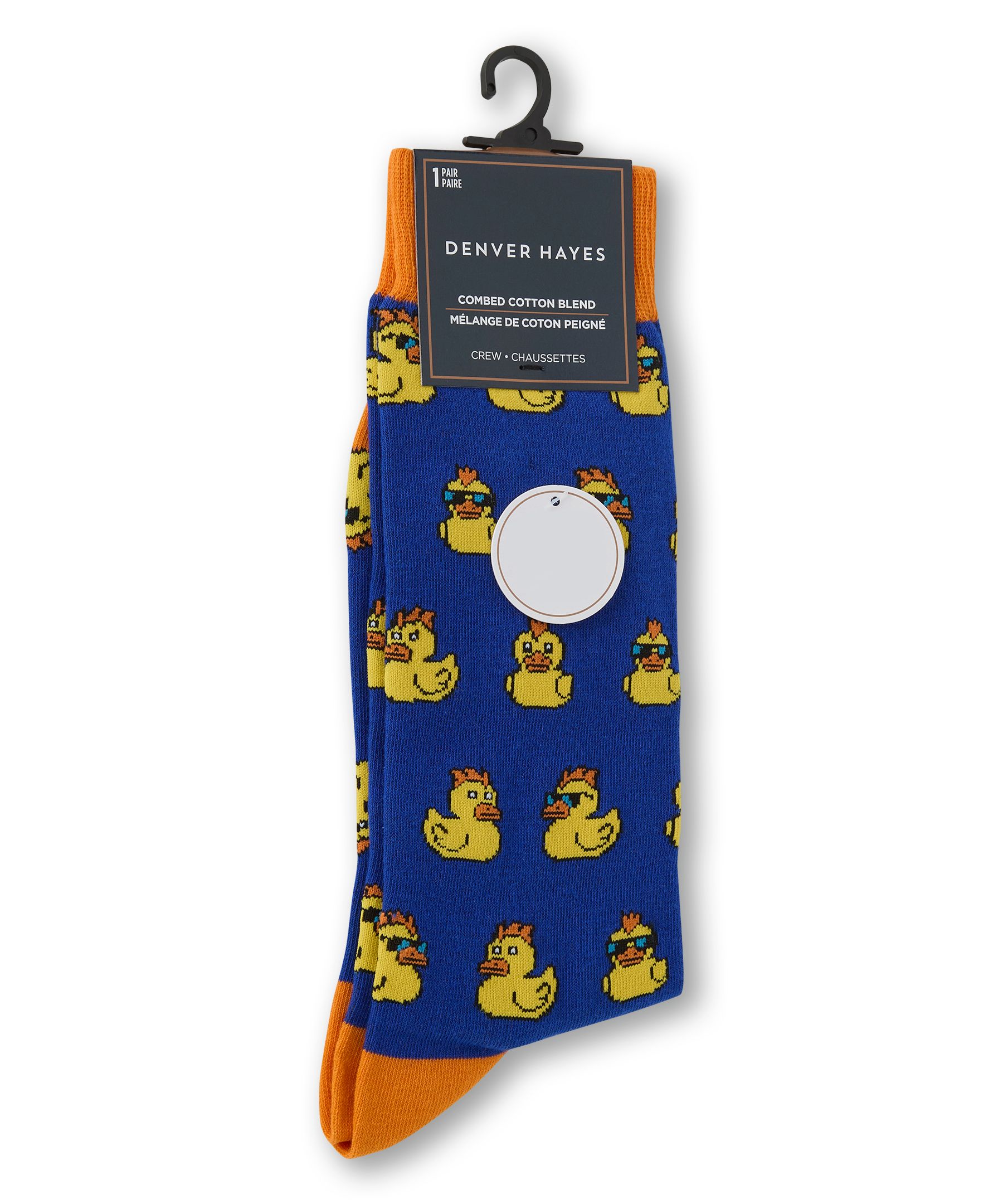 Denver Hayes Men's Novelty Mini Pattern Casual Socks