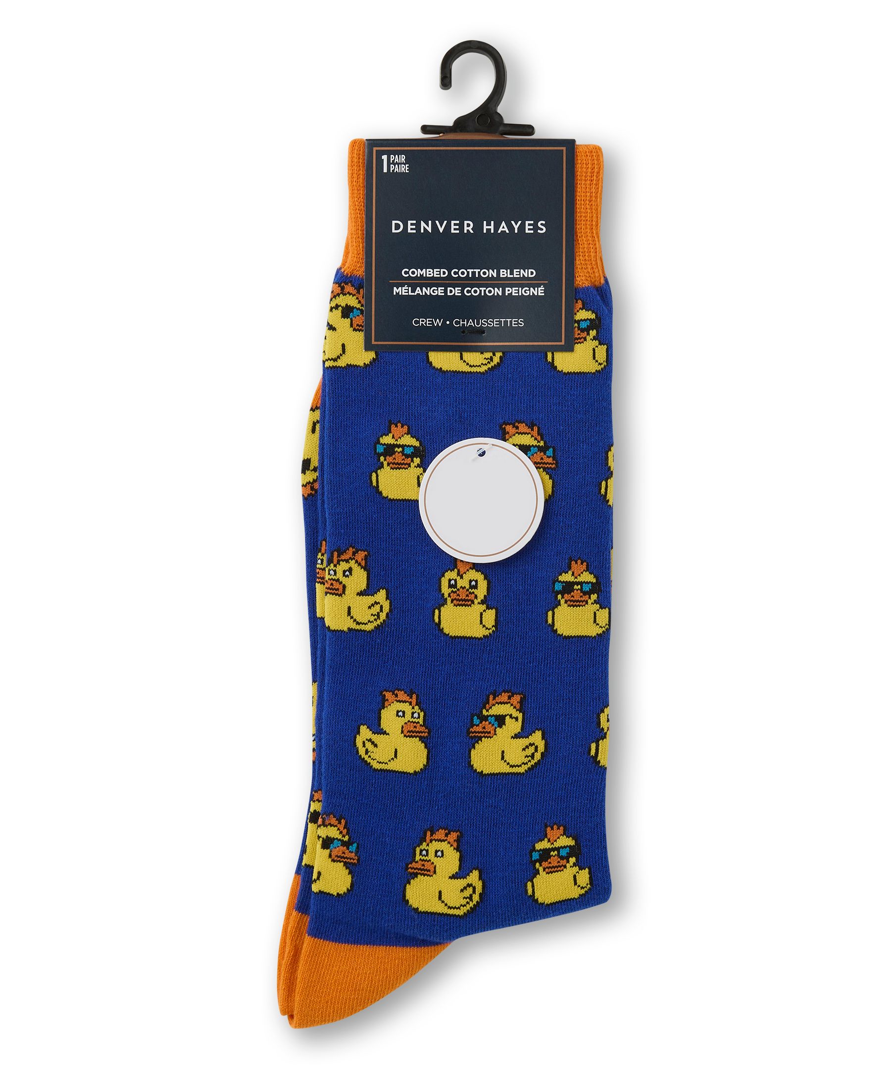 Denver Hayes Men's Novelty Mini Pattern Casual Socks