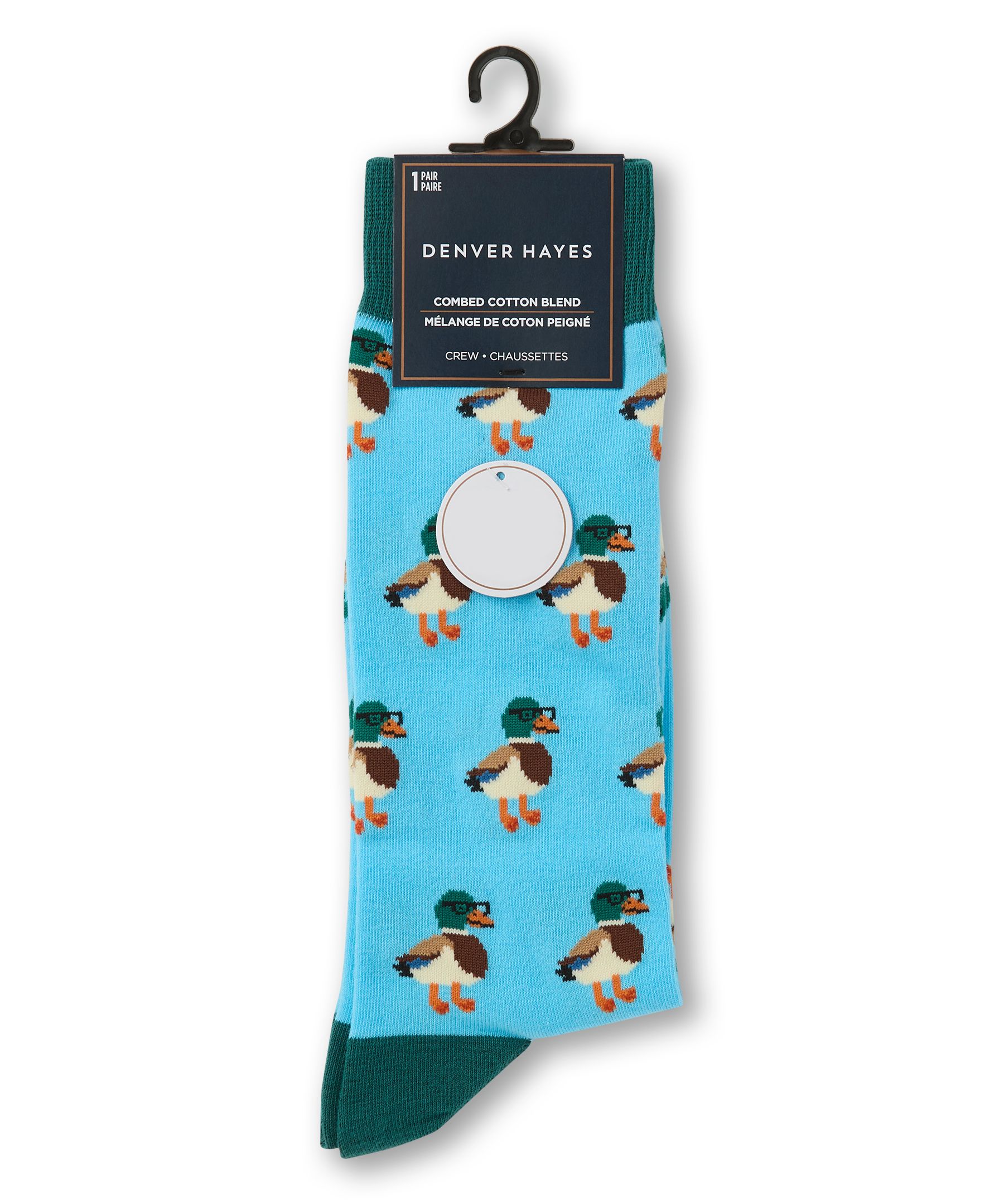 Chaussettes décontractées à motif fantaisie miniature pour hommes, Denver Hayes