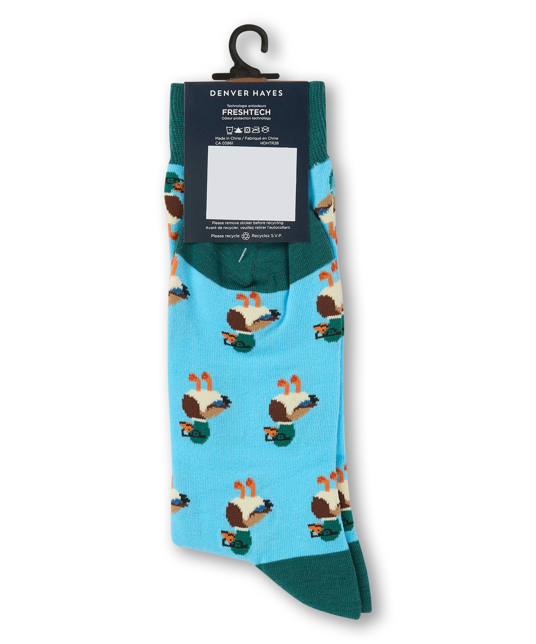 Chaussettes décontractées à motif fantaisie miniature pour hommes, Denver Hayes