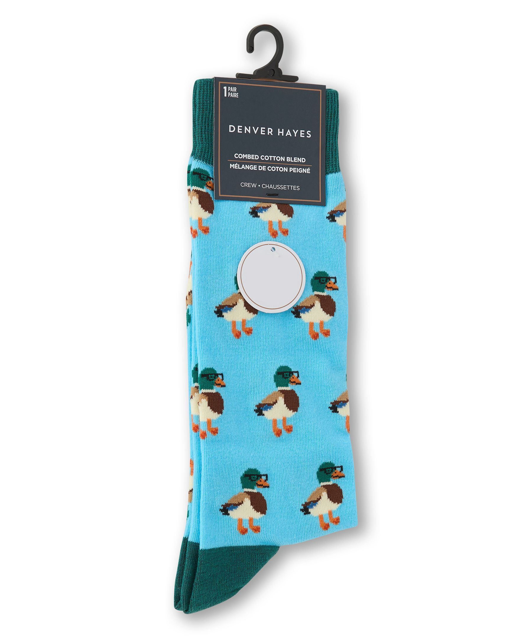 Chaussettes décontractées à motif fantaisie miniature pour hommes, Denver Hayes