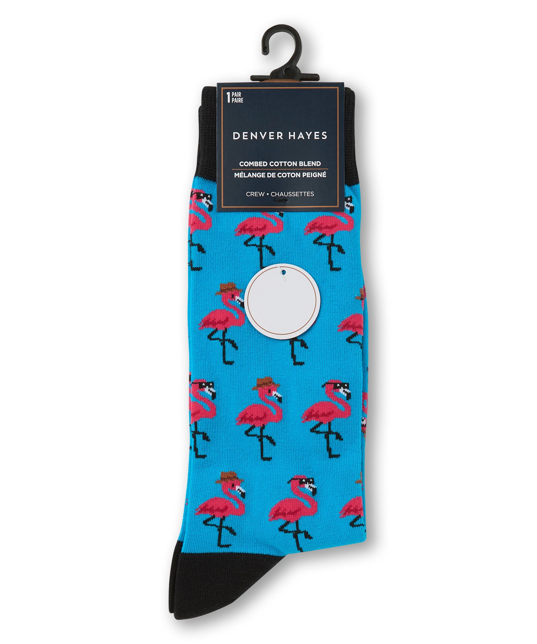 Chaussettes décontractées à motif fantaisie miniature pour hommes, Denver Hayes