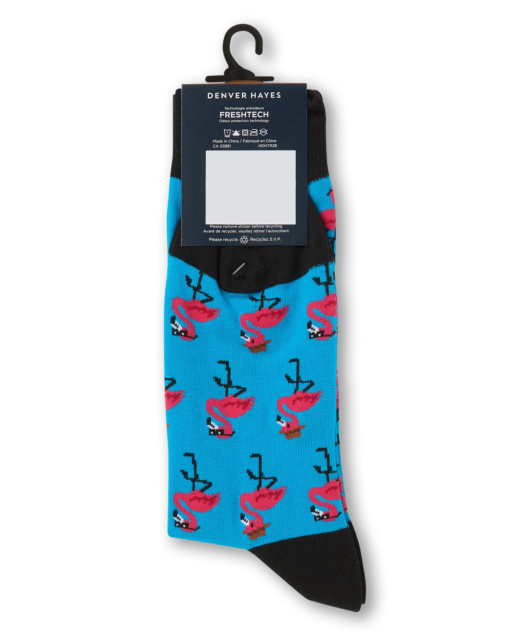 Chaussettes décontractées à motif fantaisie miniature pour hommes, Denver Hayes