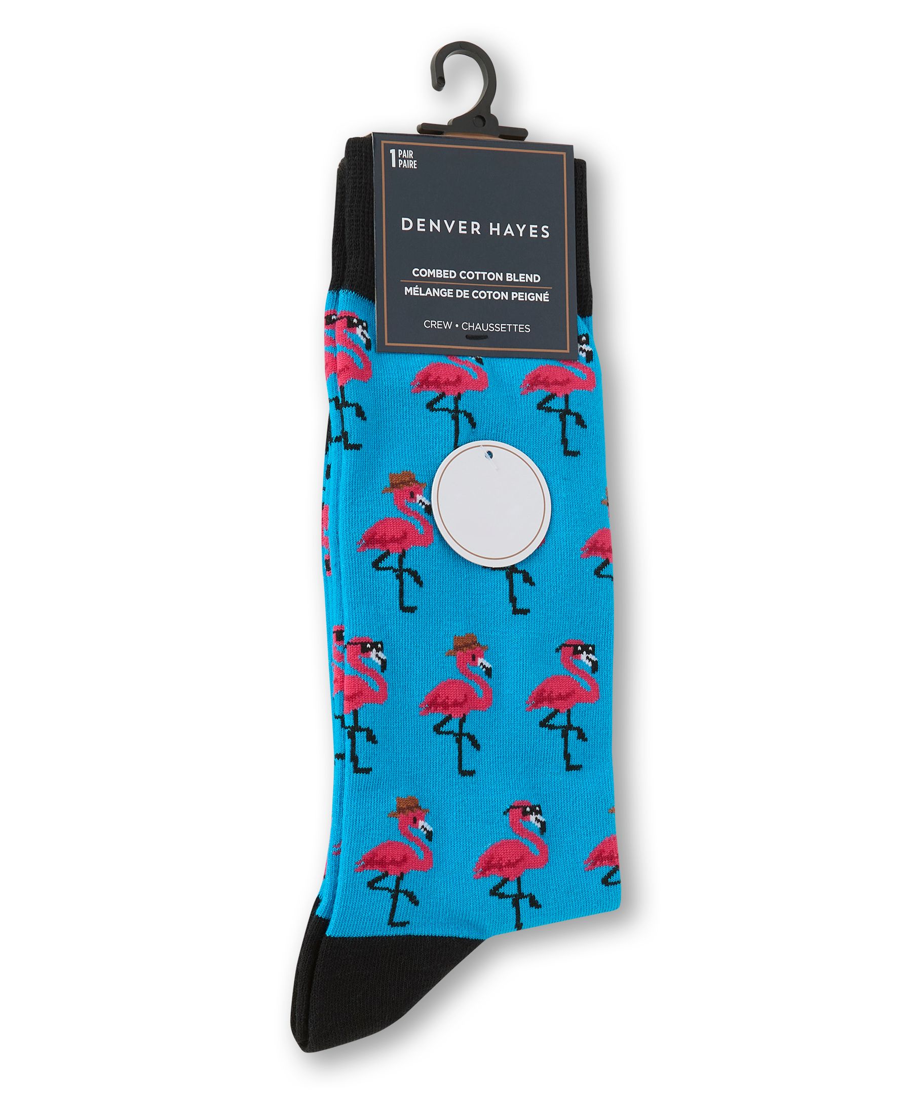 Chaussettes décontractées à motif fantaisie miniature pour hommes, Denver Hayes