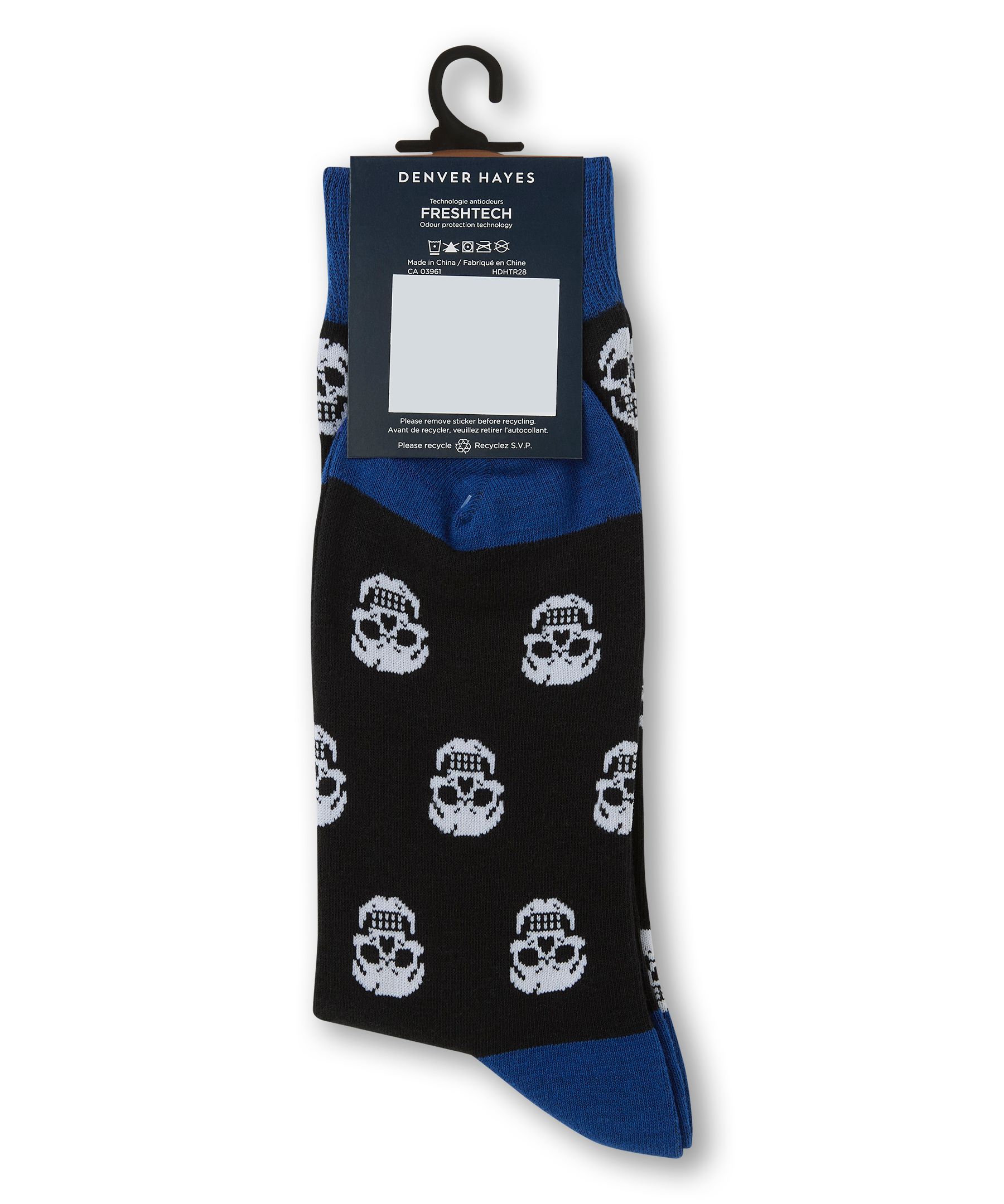 Chaussettes décontractées à motif fantaisie miniature pour hommes, Denver Hayes