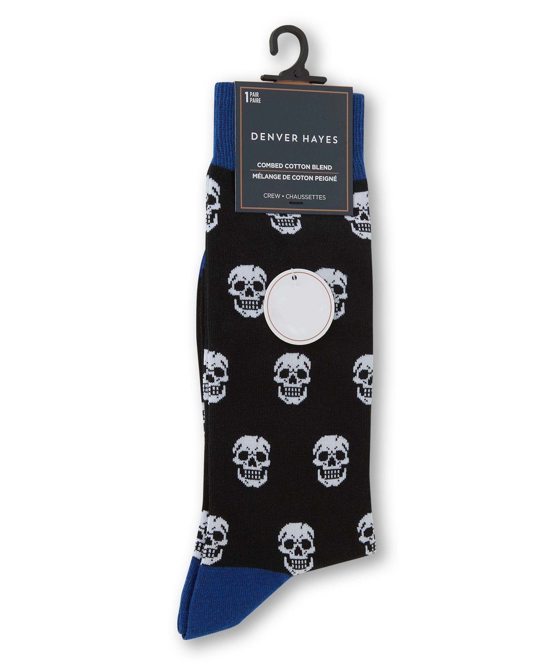 Chaussettes décontractées à motif fantaisie miniature pour hommes, Denver Hayes