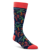Denver Hayes Men's Novelty Tropical Pattern Casual Socks