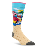 Chaussettes décontractées à motif fantaisie tropical pour hommes, Denver Hayes Front_Angled_Right