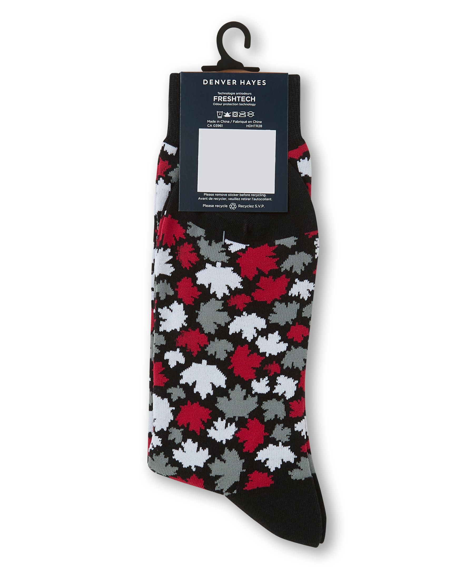 Chaussettes décontractées à motif fantaisie Canadiana pour hommes, Denver Hayes