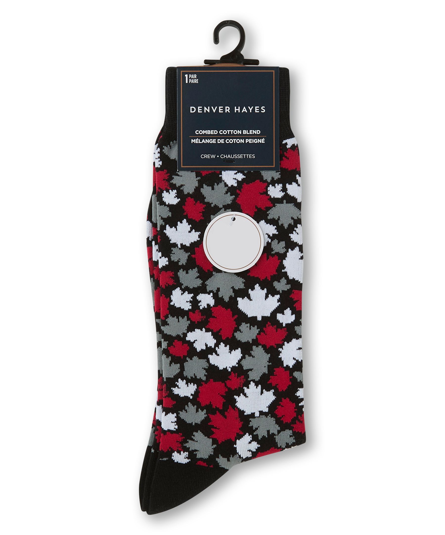 Chaussettes décontractées à motif fantaisie Canadiana pour hommes, Denver Hayes