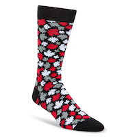 Chaussettes décontractées à motif fantaisie Canadiana pour hommes, Denver Hayes Front_Angled_Right