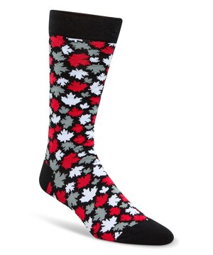 Chaussettes décontractées à motif fantaisie Canadiana pour hommes, Denver Hayes