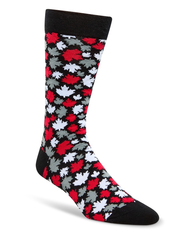 Chaussettes décontractées à motif fantaisie Canadiana pour hommes, Denver Hayes