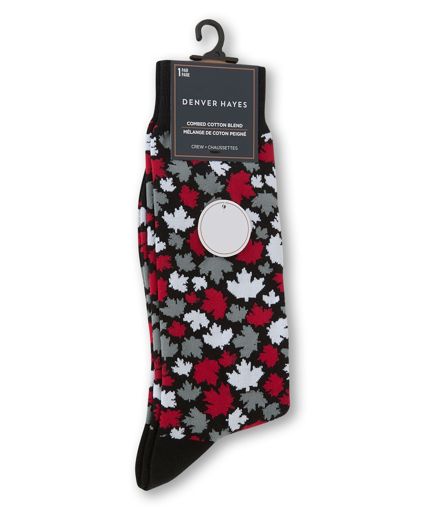 Chaussettes décontractées à motif fantaisie Canadiana pour hommes, Denver Hayes