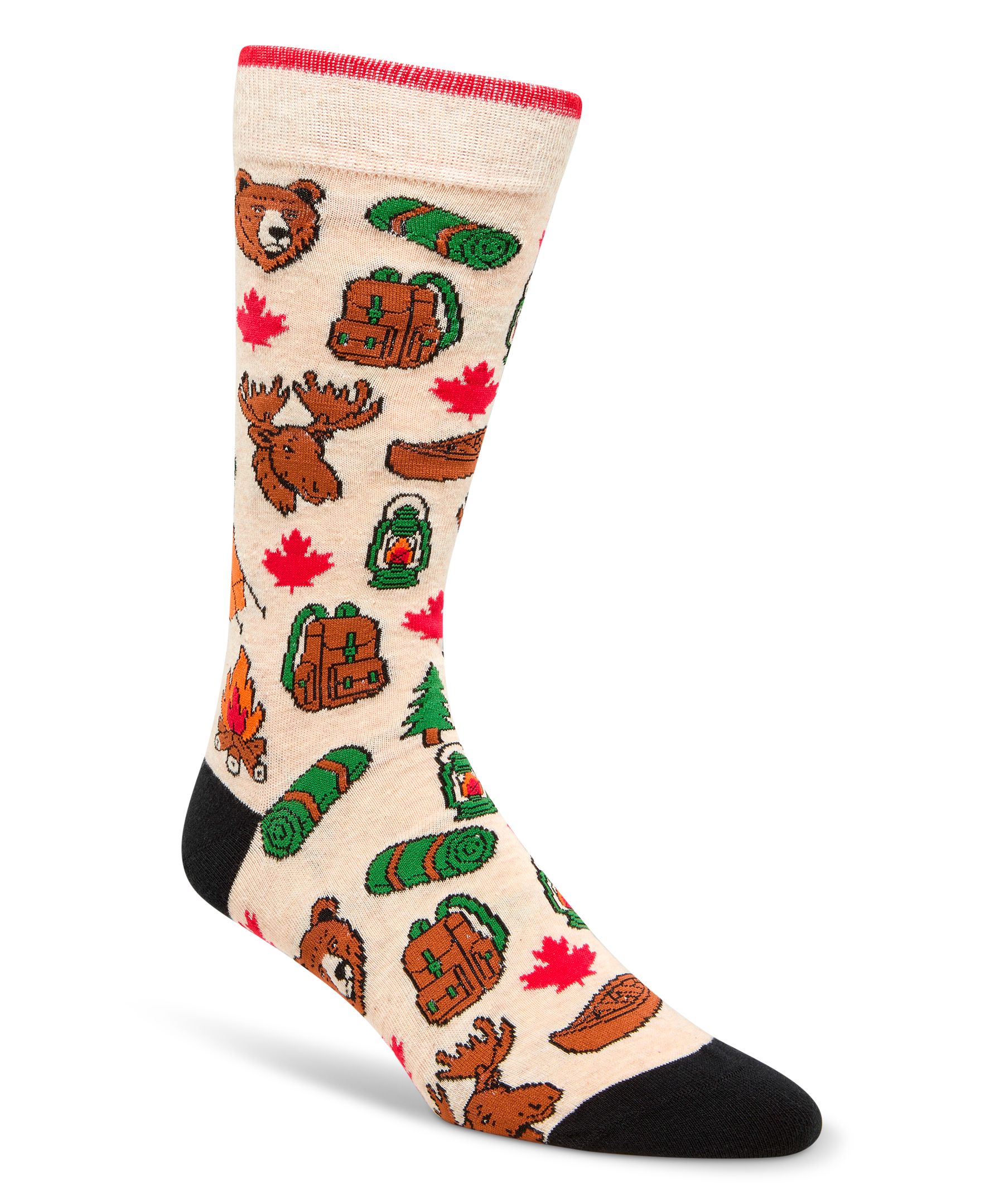 Chaussettes décontractées à motif fantaisie Canadiana pour hommes, Denver Hayes