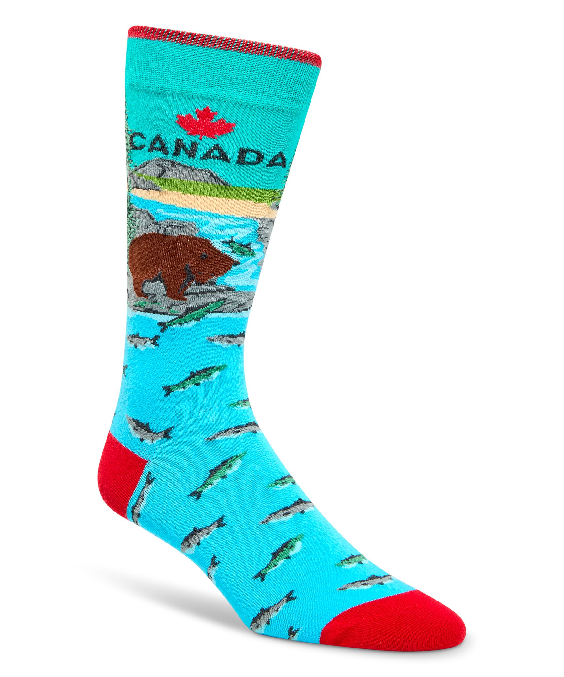 Chaussettes décontractées à motif fantaisie Canadiana pour hommes, Denver Hayes