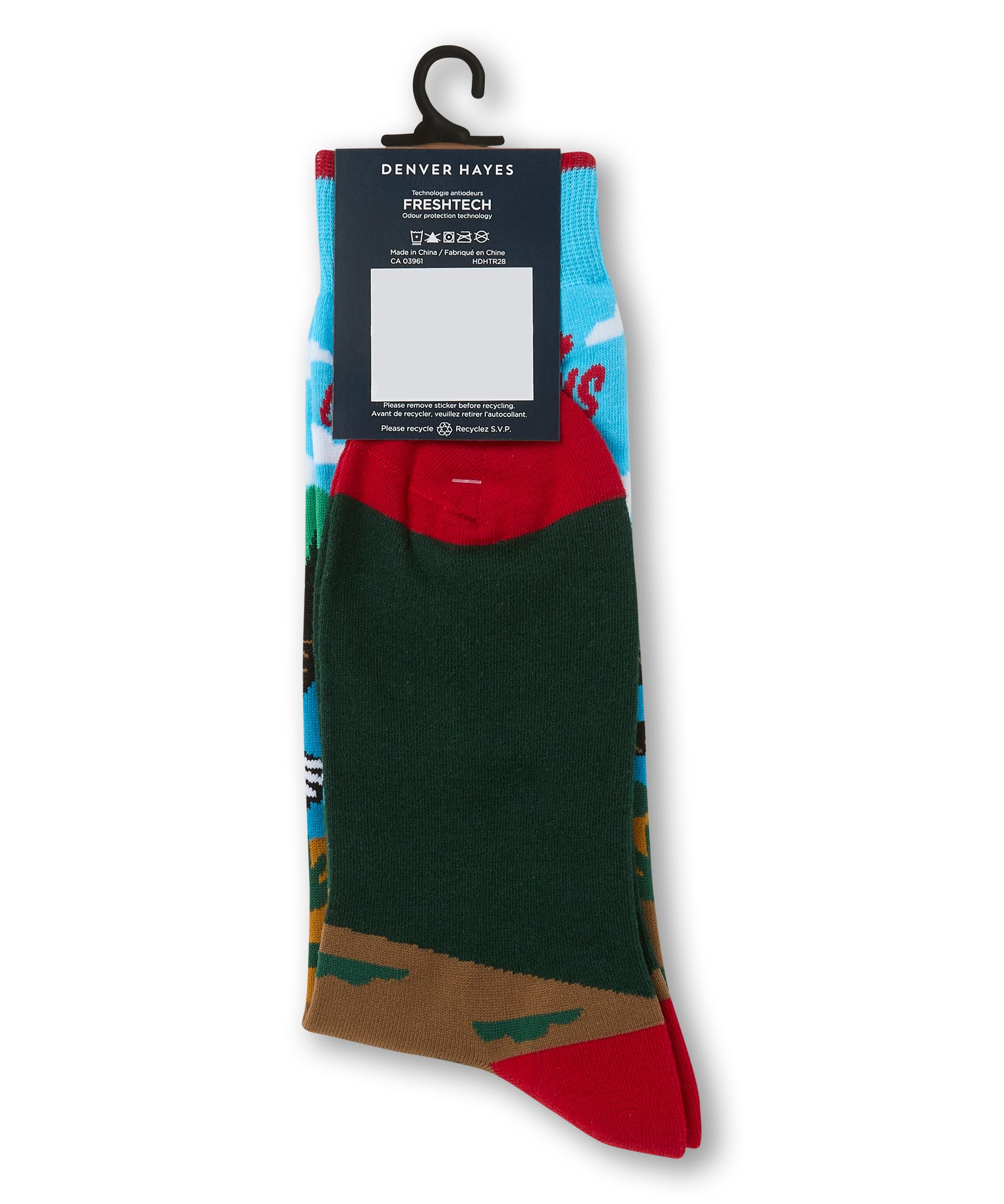 Chaussettes décontractées à motif fantaisie Canadiana pour hommes, Denver Hayes