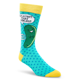 Chaussettes décontractées à motif fantaisie d’alimentation pour hommes, Denver Hayes Front_Angled_Right