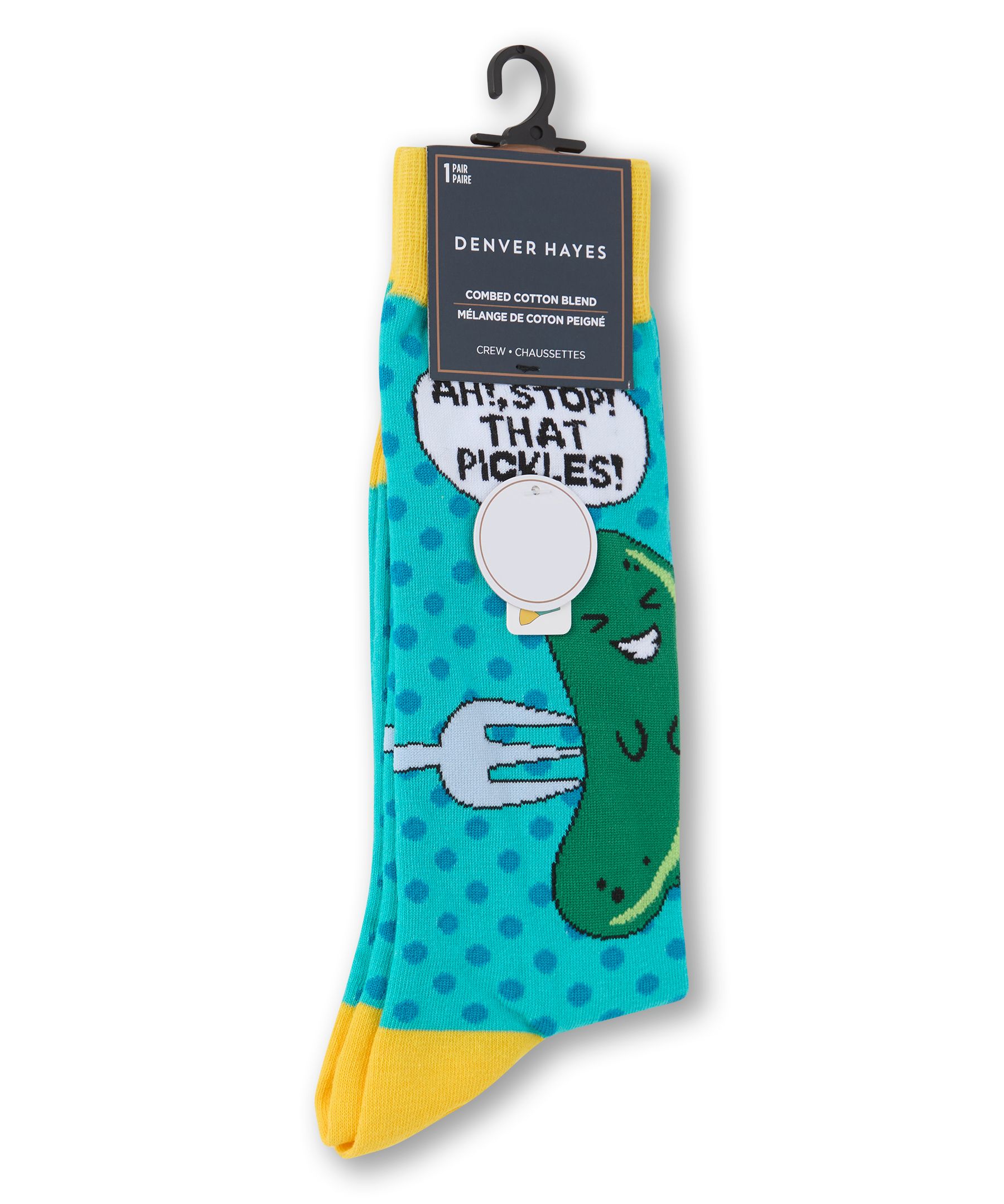 Chaussettes décontractées à motif fantaisie d’alimentation pour hommes, Denver Hayes