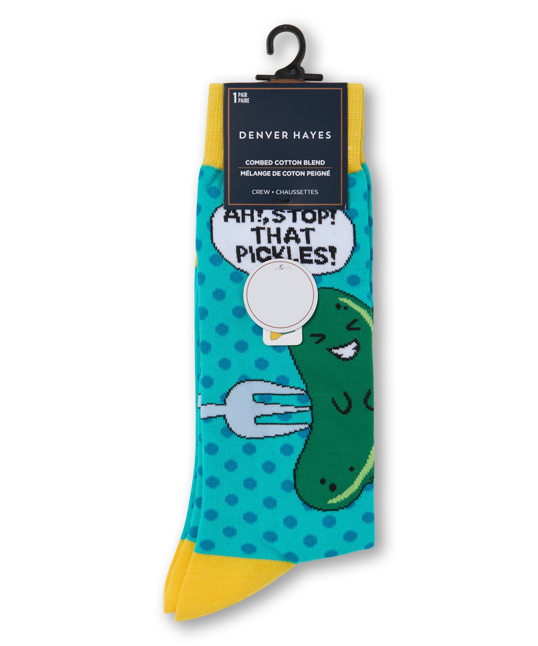 Chaussettes décontractées à motif fantaisie d’alimentation pour hommes, Denver Hayes