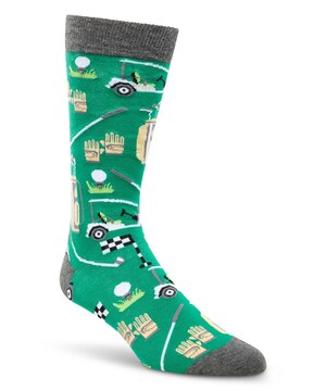 Chaussettes décontractées à motif fantaisie de sport pour hommes, Denver Hayes