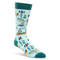 Denver Hayes Men's Novelty Sports Pattern Casual Socks