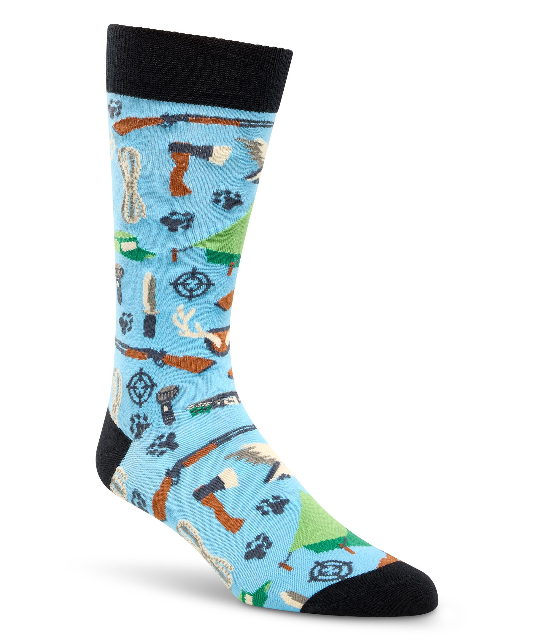 Denver Hayes Men's Novelty Sports Pattern Casual Socks