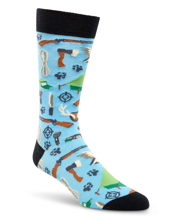 Chaussettes décontractées à motif fantaisie de sport pour hommes, Denver Hayes