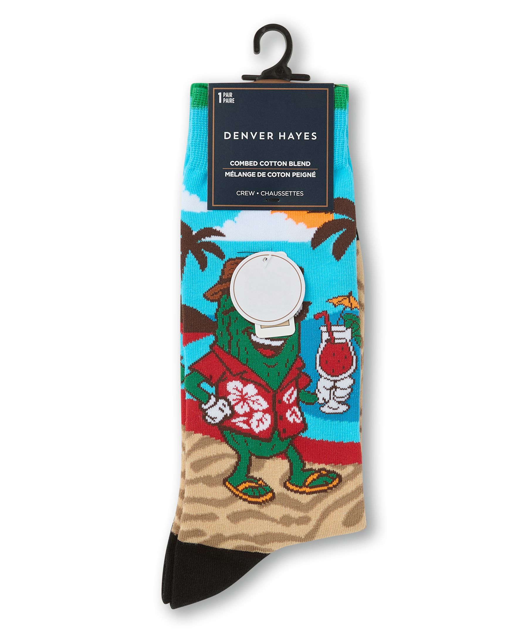 Chaussettes décontractées à motif fantaisie estival Summer Fun pour hommes, Denver Hayes