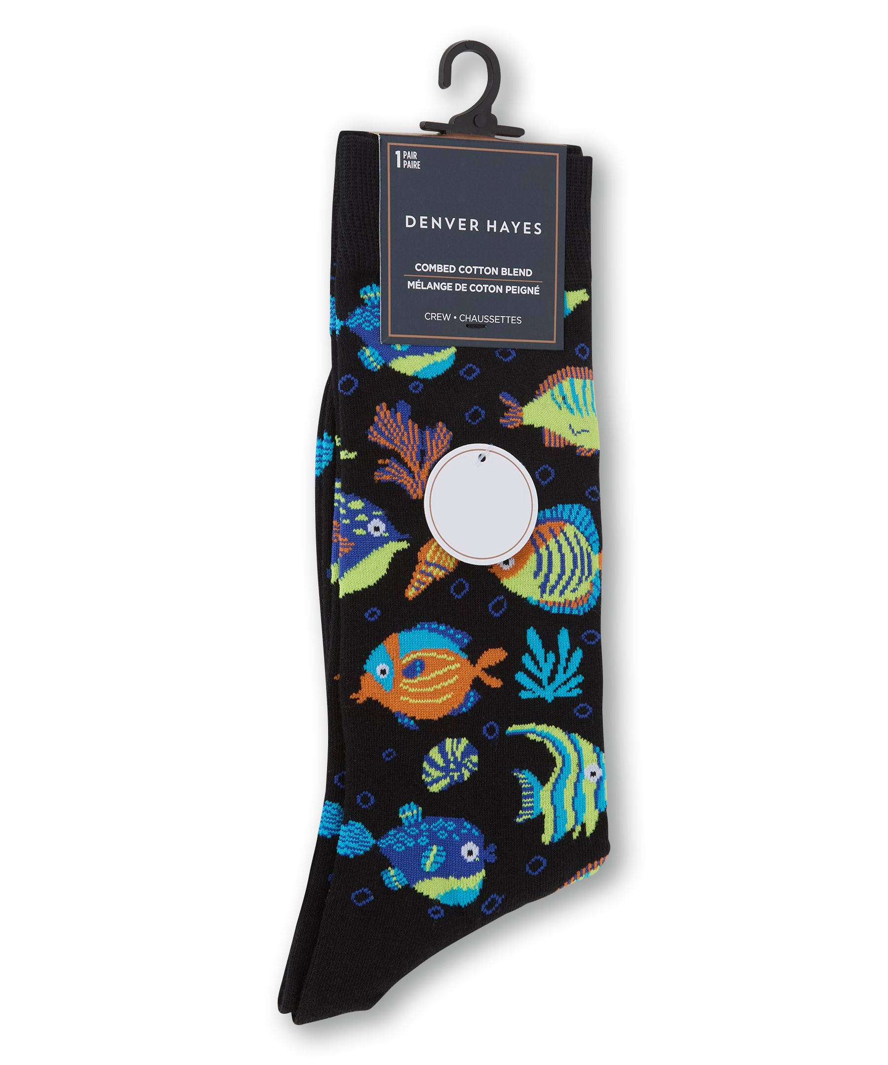 Chaussettes décontractées à motif fantaisie d'animaux pour hommes, Denver Hayes