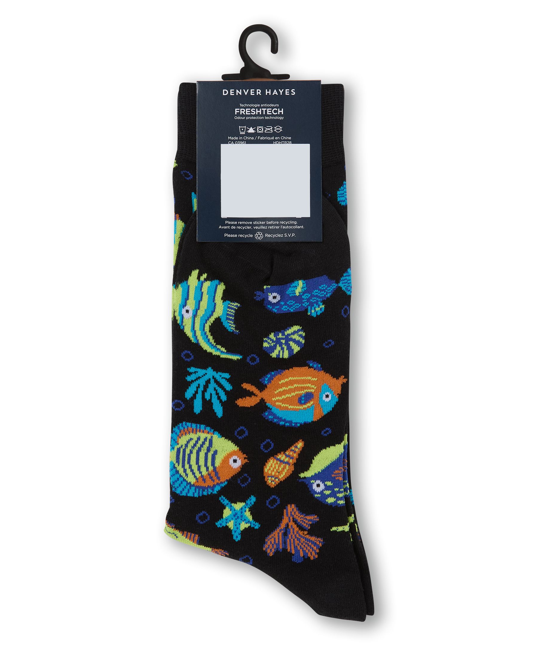 Chaussettes décontractées à motif fantaisie d'animaux pour hommes, Denver Hayes