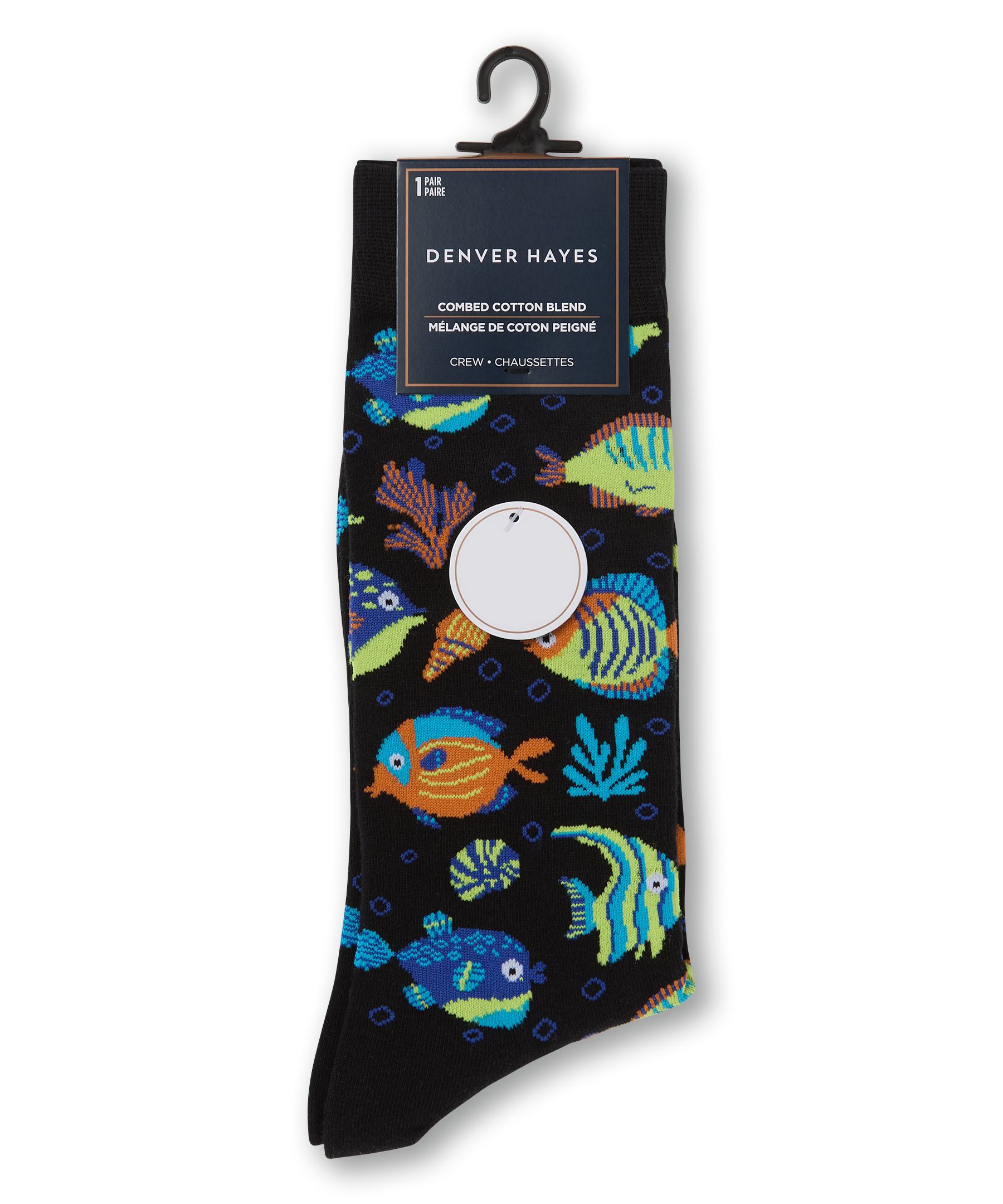 Chaussettes décontractées à motif fantaisie d'animaux pour hommes, Denver Hayes