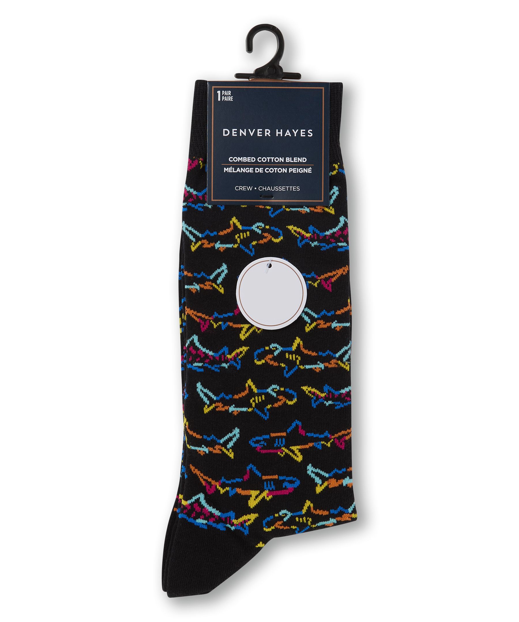Chaussettes décontractées à motif fantaisie d'animaux pour hommes, Denver Hayes