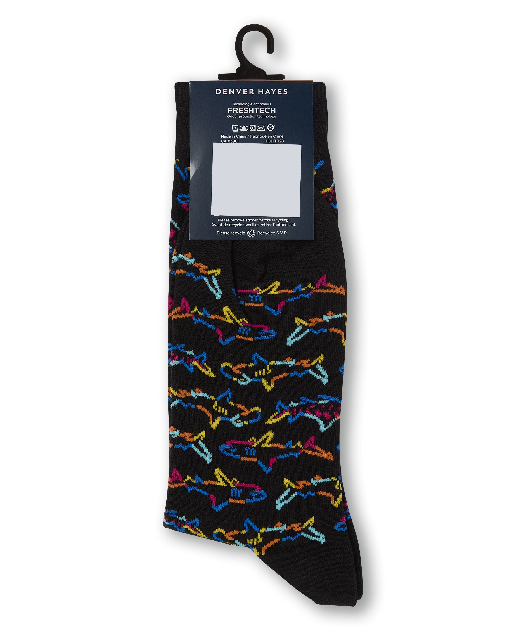 Chaussettes décontractées à motif fantaisie d'animaux pour hommes, Denver Hayes